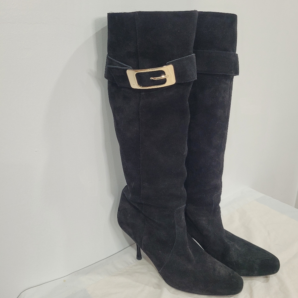 Gucci Suede Boots with Buckle - Picture 3 of 10